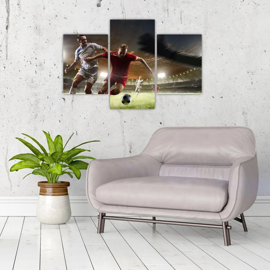 Tablou - Fotbaliști în acțiune (90x60 cm)