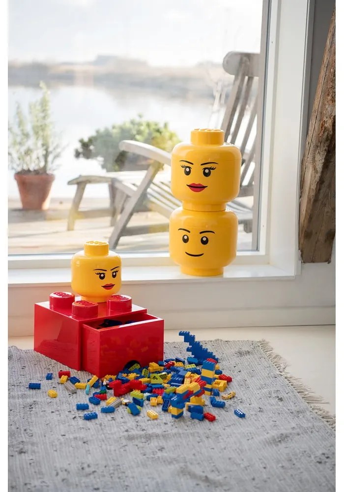Cutie depozitare LEGO® Silly L, galben
