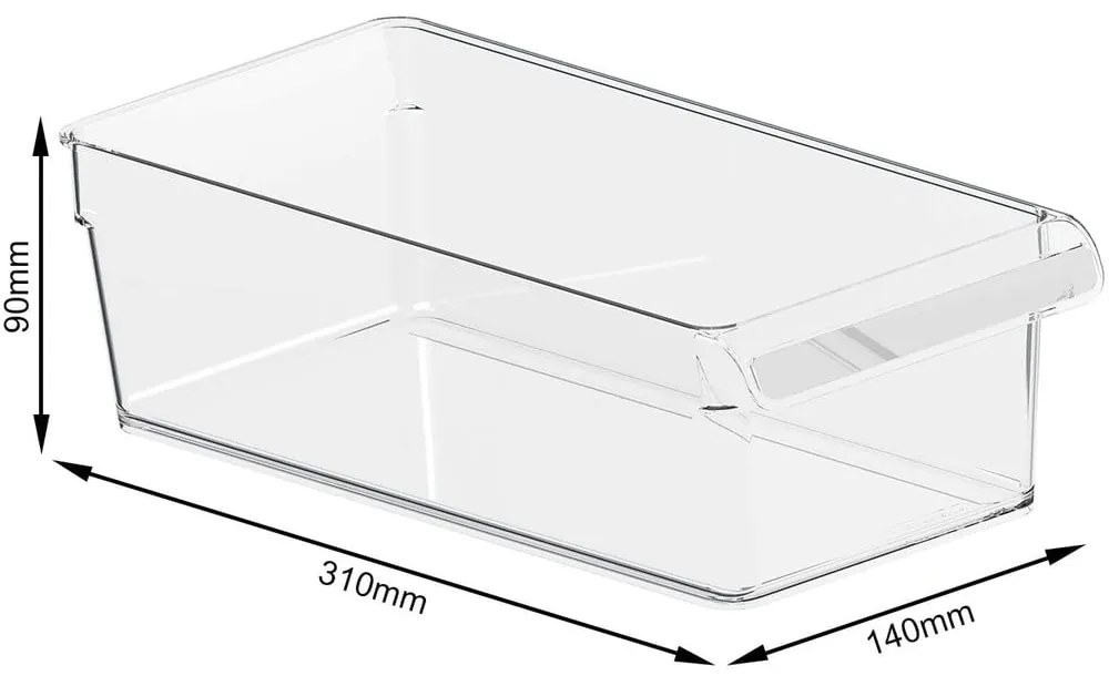 Organizator de frigider din plastic Loft – Rotho