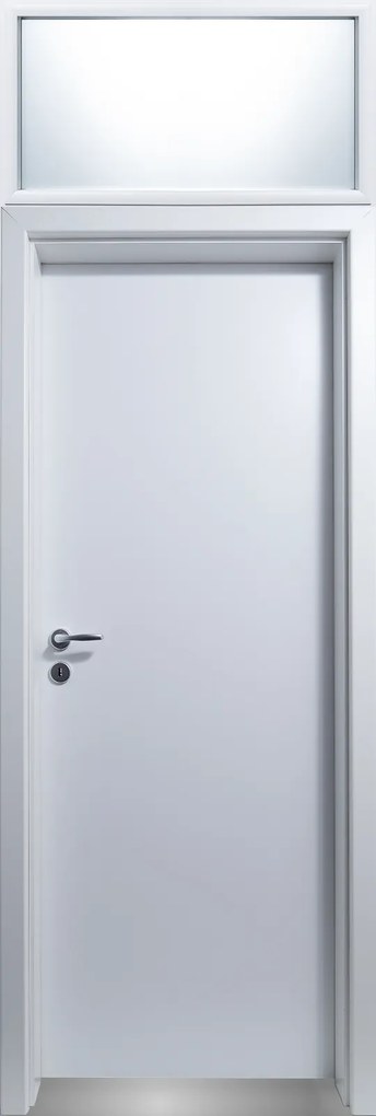 Usa de interior plina cu supralumina   luminator - Colectia Basic Gri Antracit, Folie Decor