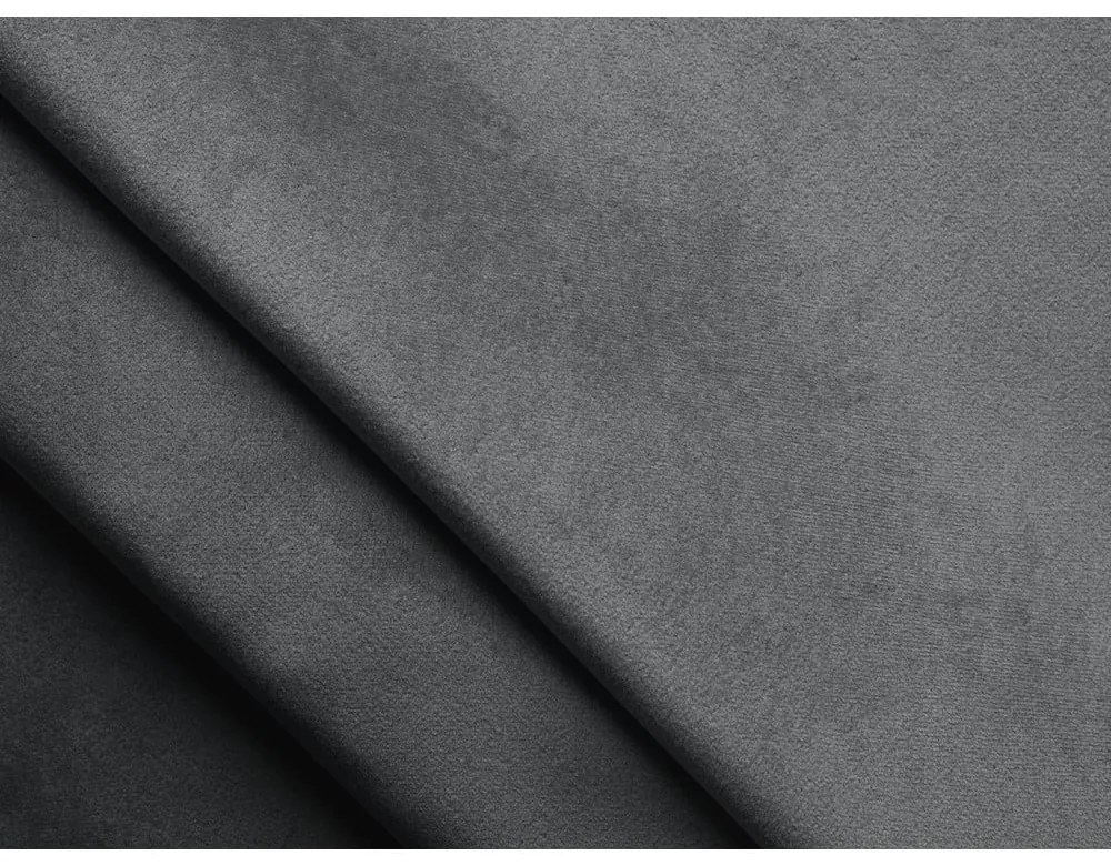 Pat matrimonial gri închis tapițat cu spațiu de depozitare cu somieră 140x200 cm Hauke – Makamii