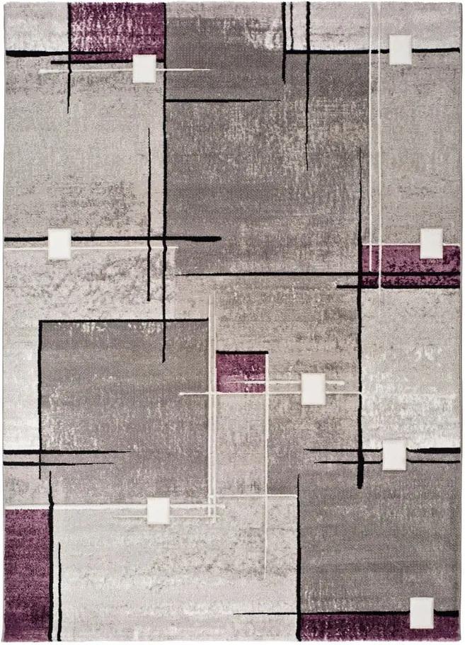 Covor Universal Detroit, 200 x 290 cm, gri - violet