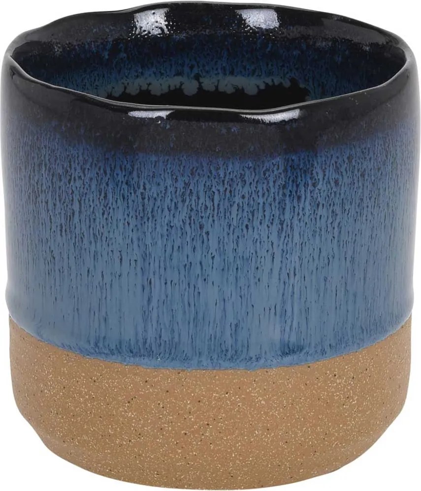 SUPORT DECORATIV FLOARE,10X10X9.5 CM,ALBASTRU/MARO,CERAMIC