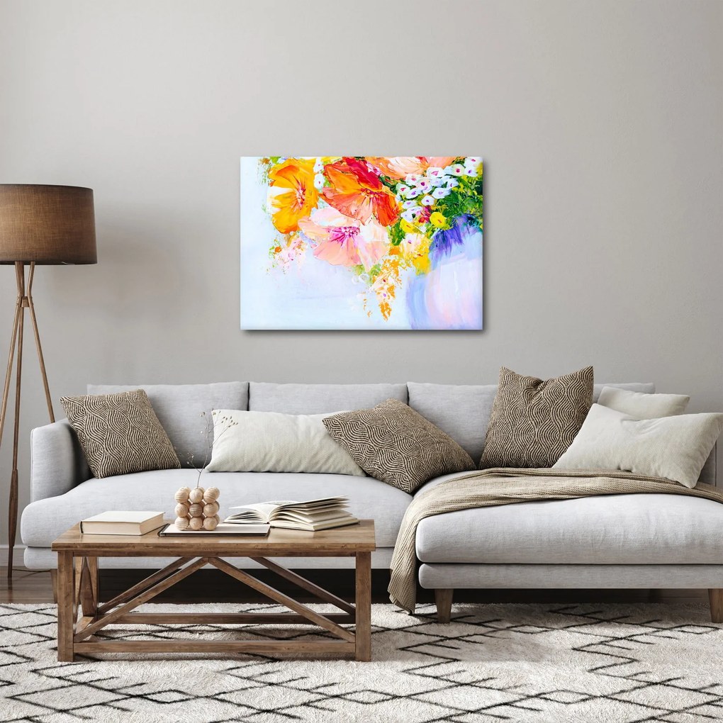 Tablou - Flori,pictură (70x50 cm)