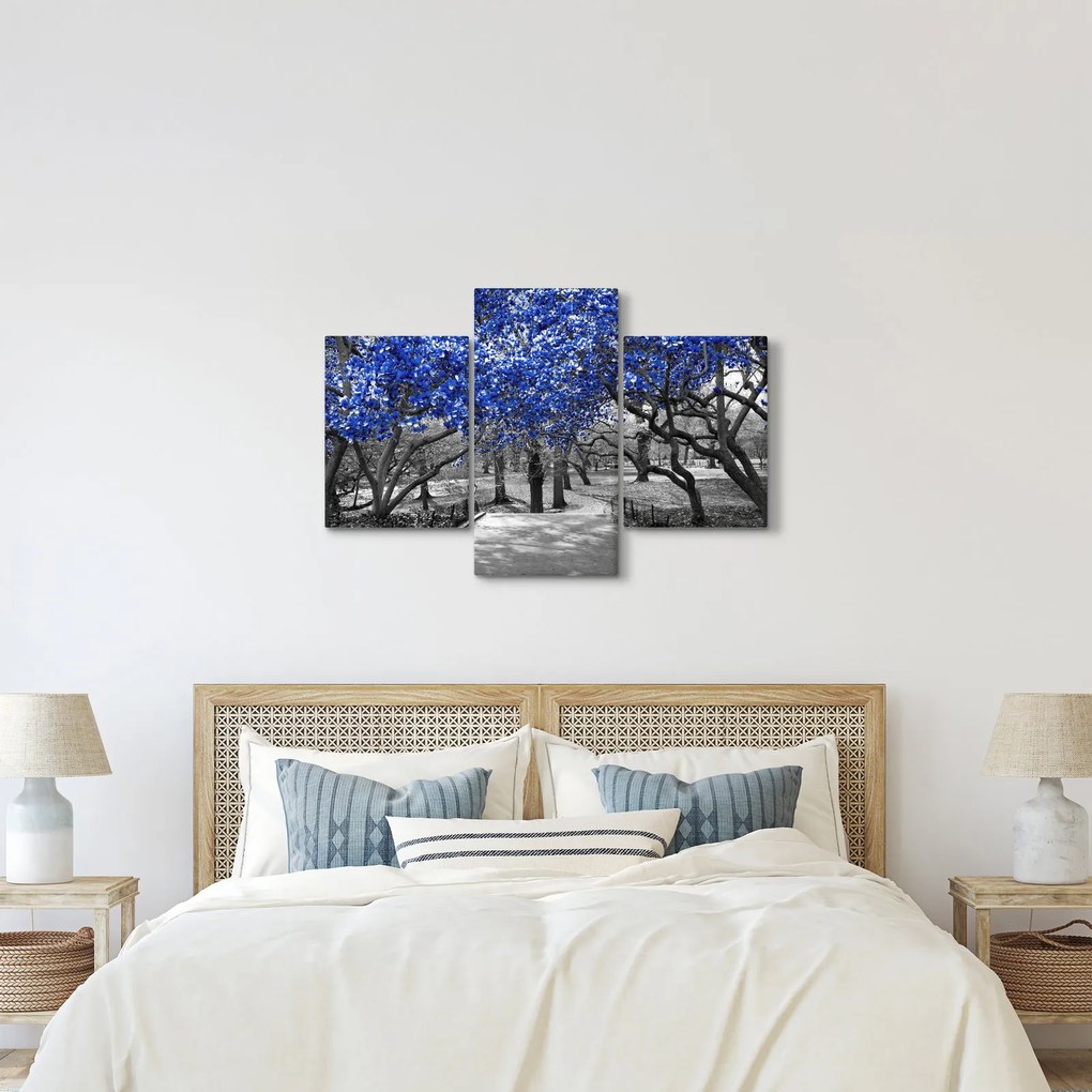 Tablou - Copaci albaștri Central Park, New York (90x60 cm)