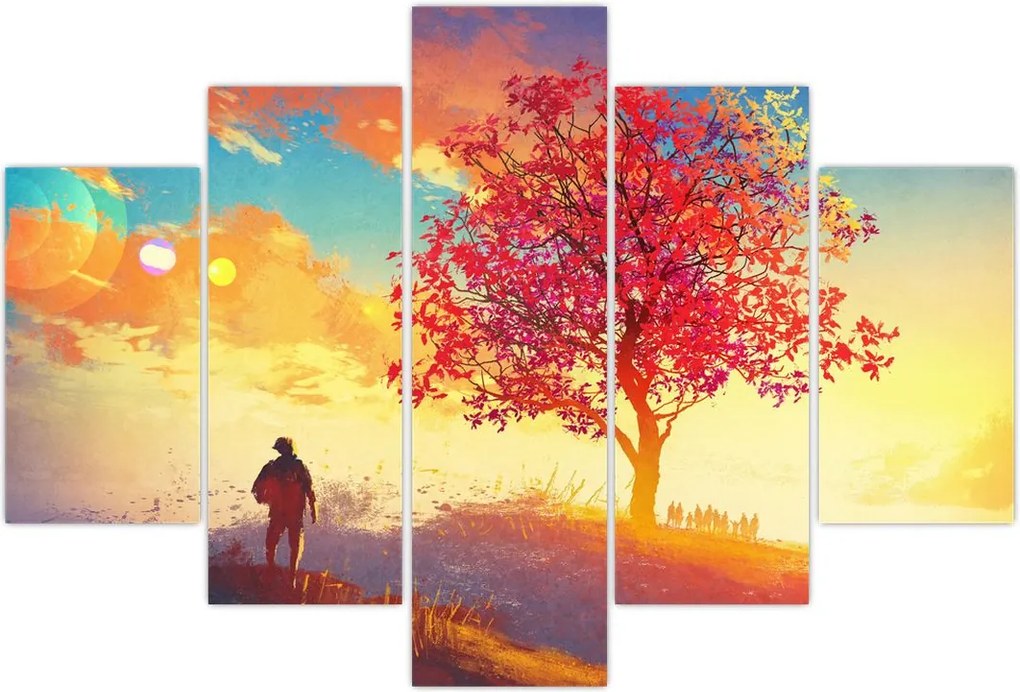 Tablou - casa în deal (150x105 cm)