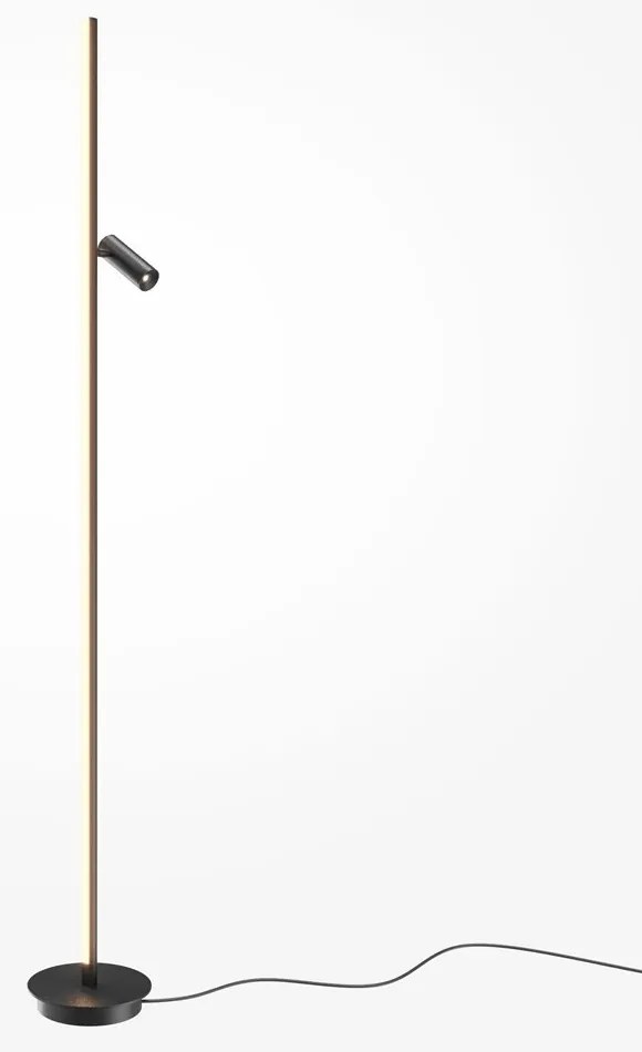 Lampadar, Lampa de podea LED cu Spot Directionabil, Thin negru