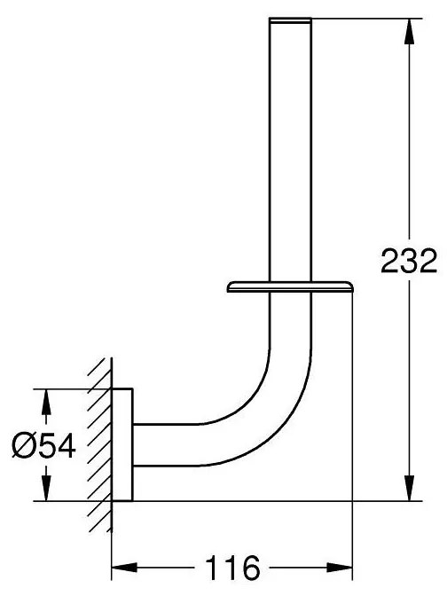 Grohe Start suport pentru hartie igienica crom 41186000