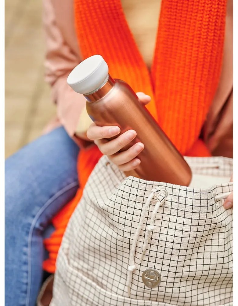 Sticlă în culoarea bronz din oțel inoxidabil 500 ml Rose gold – Mepal
