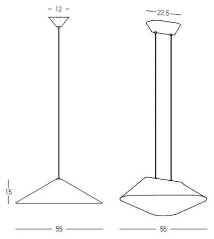 Lustra LED suspendata moderna ACOUSTIC maro