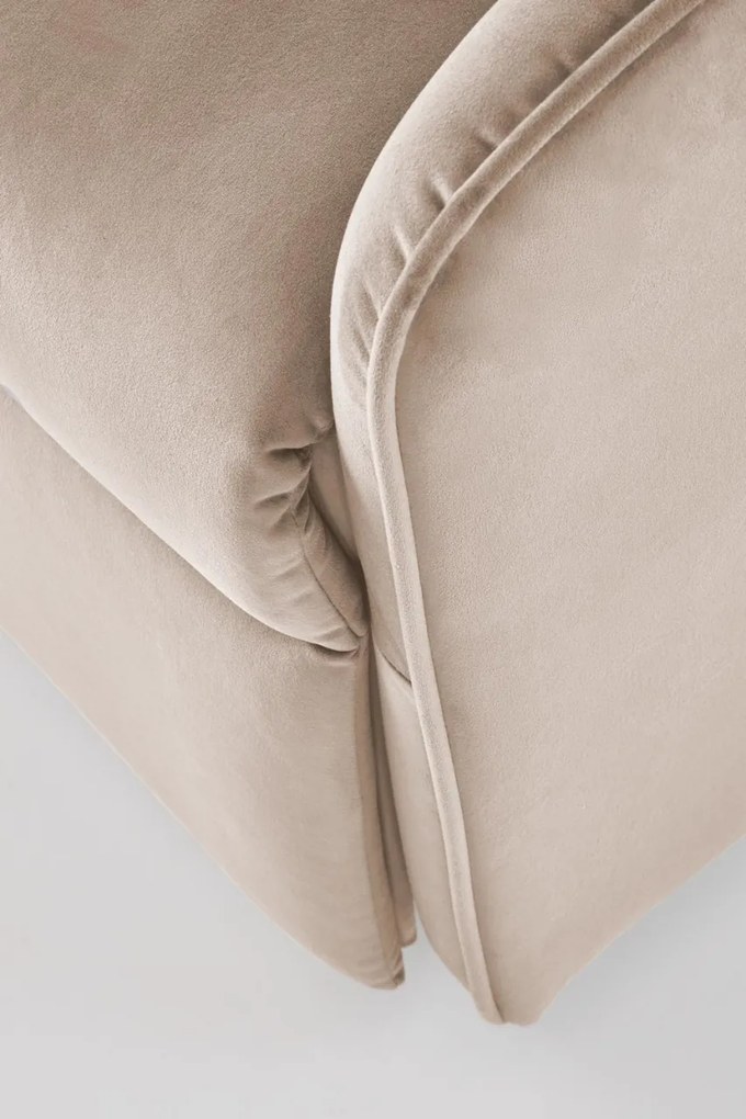 Fotoliu Maroni velvet bej H103 cm