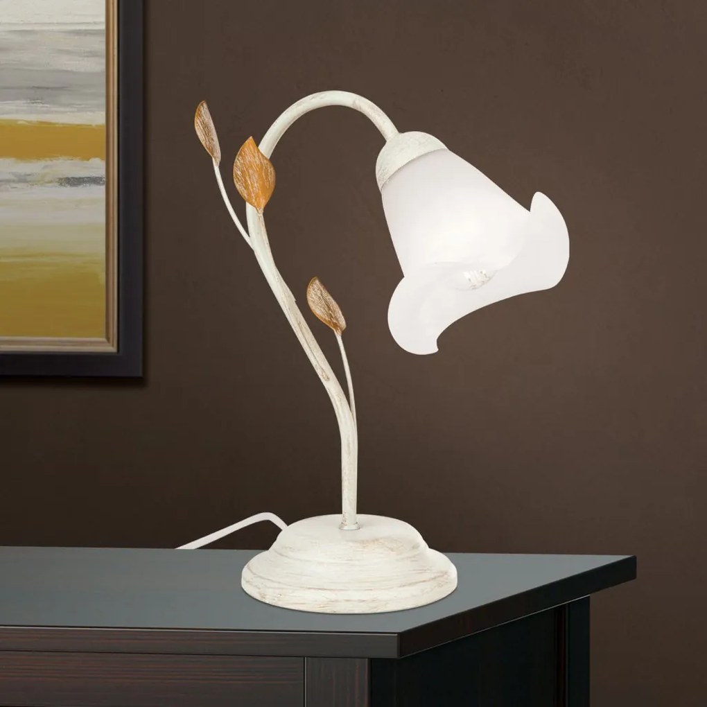 Veioza/Lampa de masa design elegant SISI ivory-gold