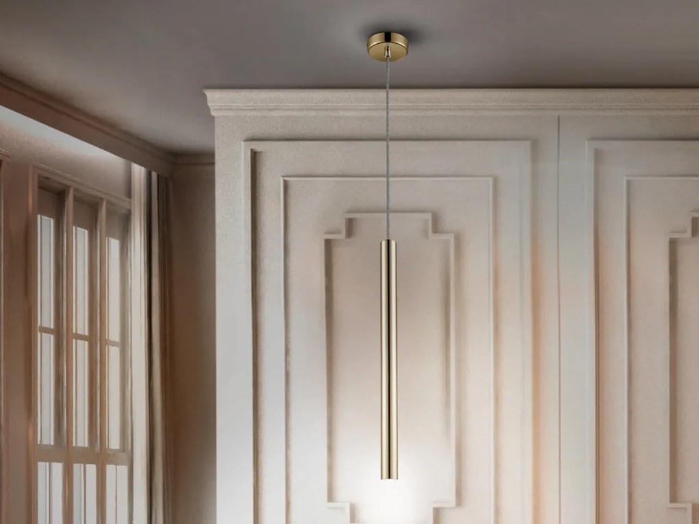 Pendul LED dimabil design modern minimalist Varas auriu SV-373091