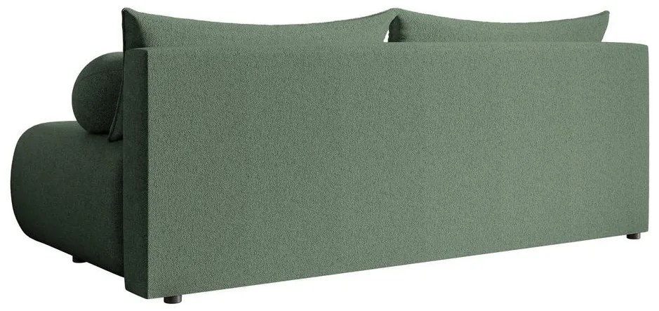Canapea trei locuri Didier mini  (verde marin + negru). 1100576