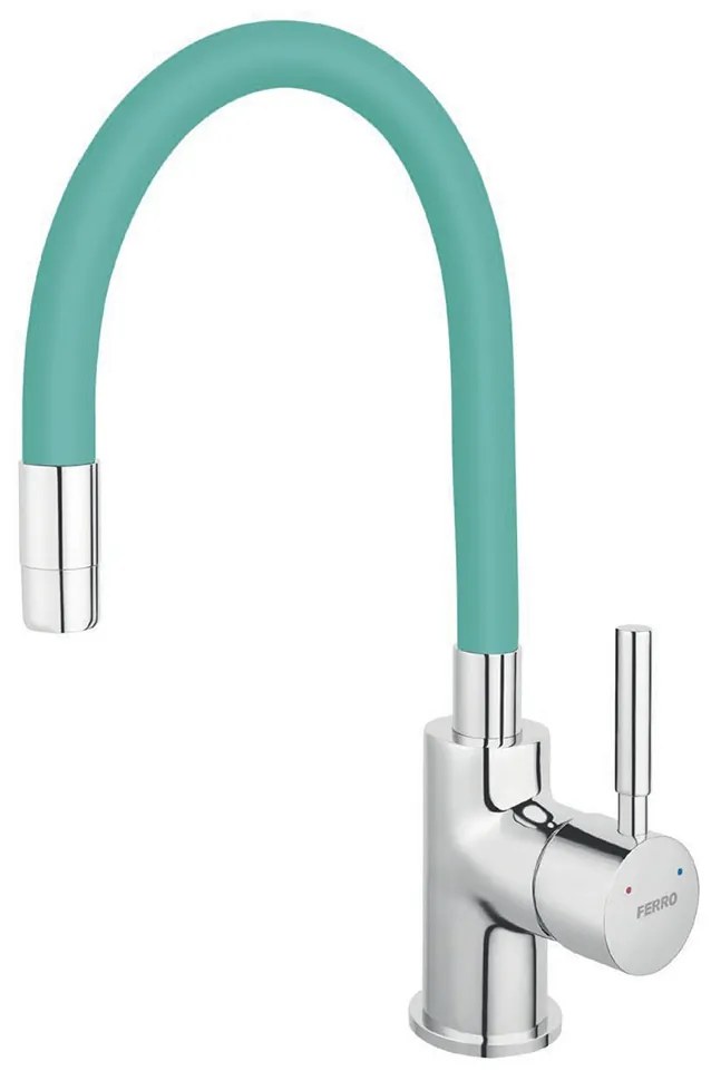 Baterie Ferro Zumba cu Pipa Flexibila Verde-Menta