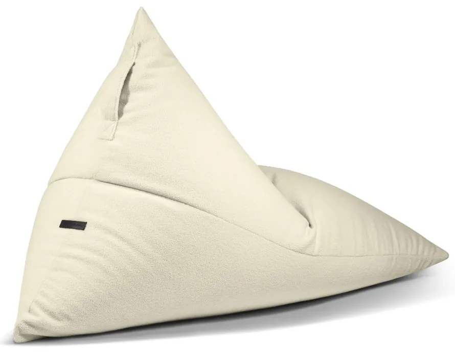 Fotoliu bean bag gri deschis cu tapițerie din țesătură bouclé Razzmatazz – SLOWDOWN