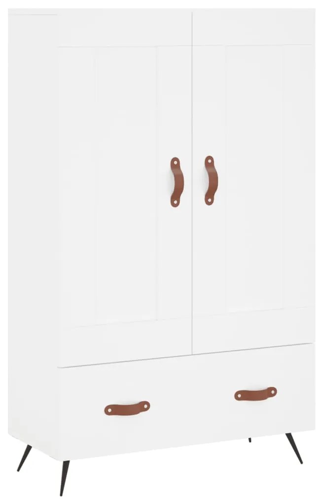 vidaXL Dulap înalt, alb, 69,5x31x115 cm, lemn prelucrat