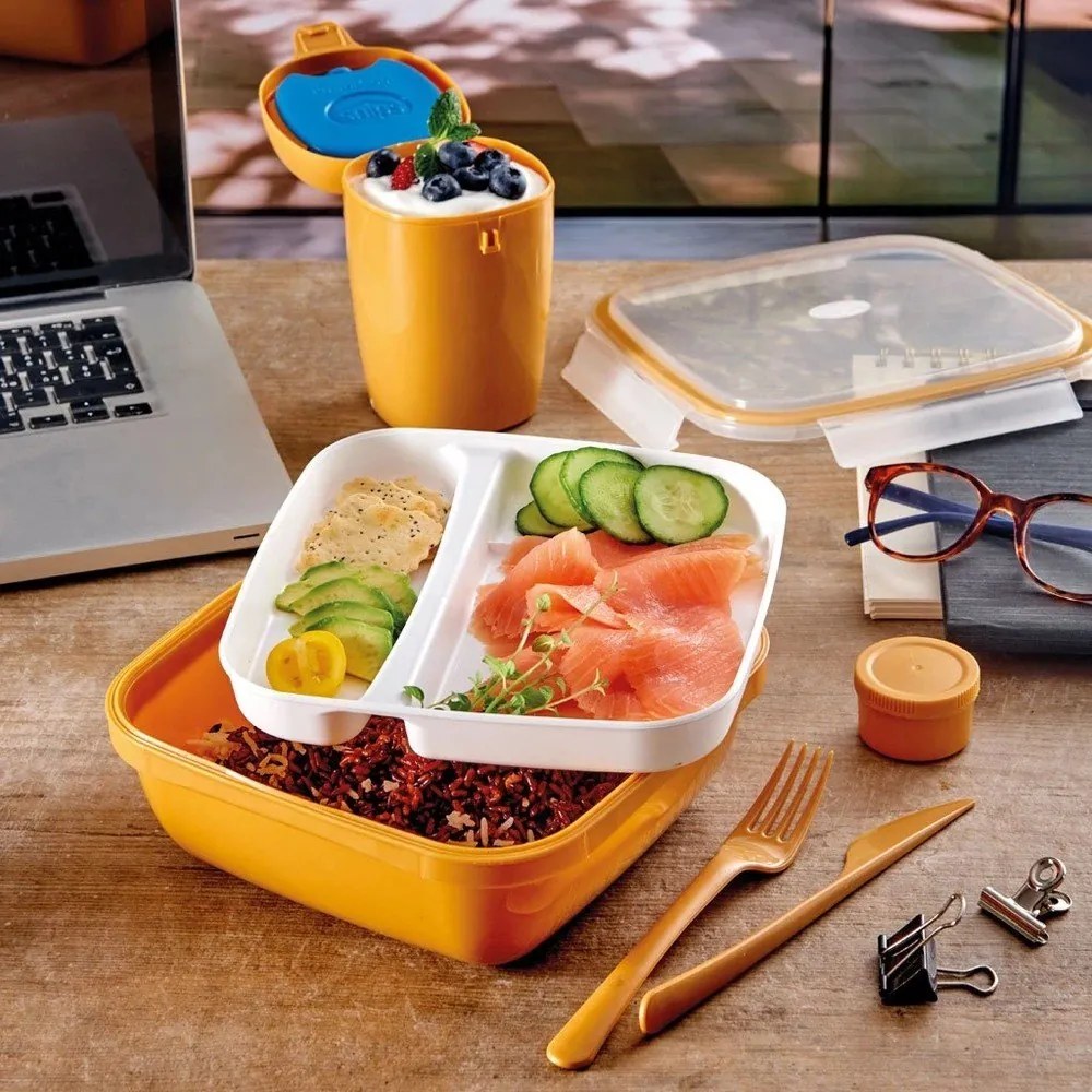 Cutie pentru prânz cu tacâmuri, compartimentată Fresh – Snips