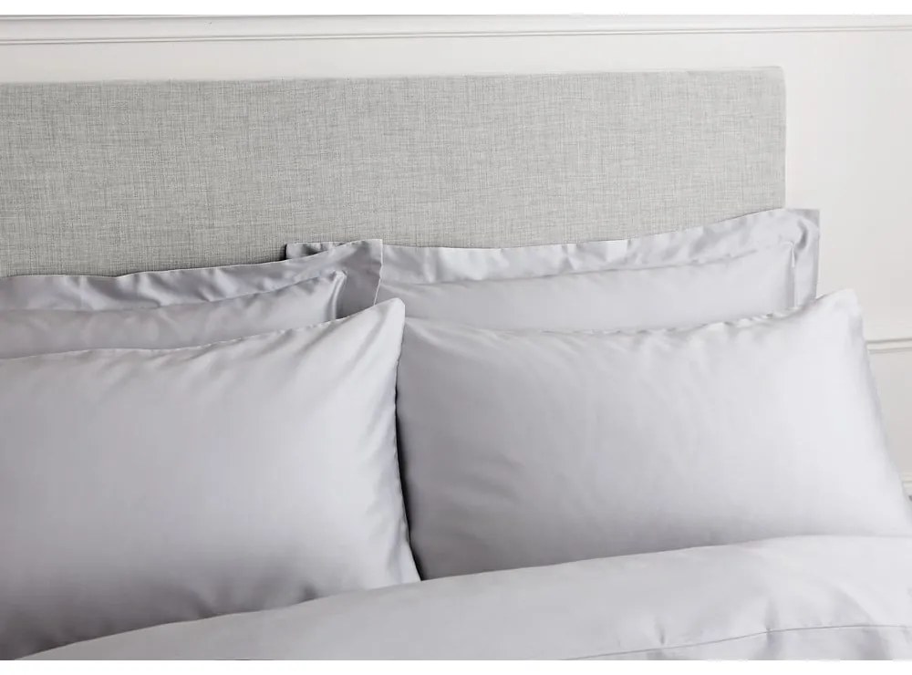 Lenjerie de pat din bumbac satinat Bianca Classic, 200 x 200 cm, gri