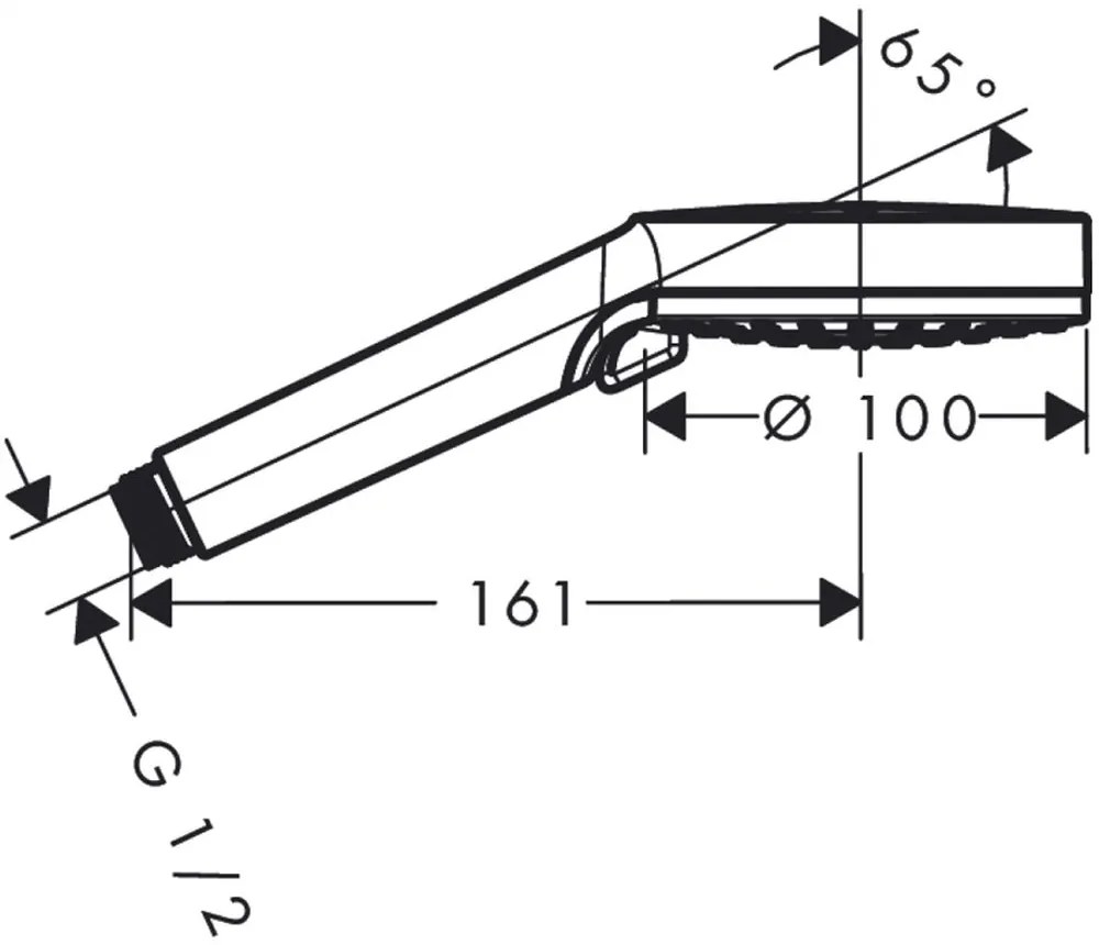 Para dus culoare alb crom Hansgrohe, Crometta Vario