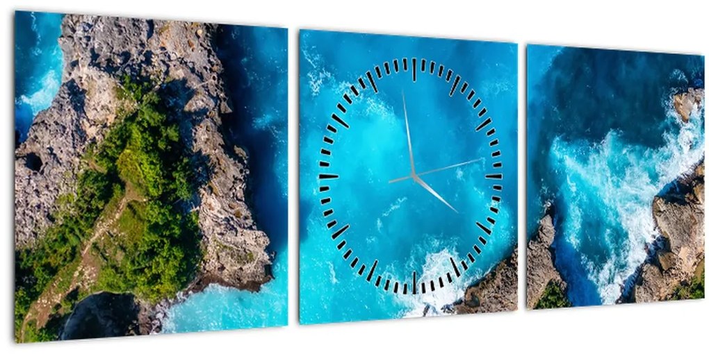 Tablou - Golful din Bali (cu ceas) (90x30 cm)