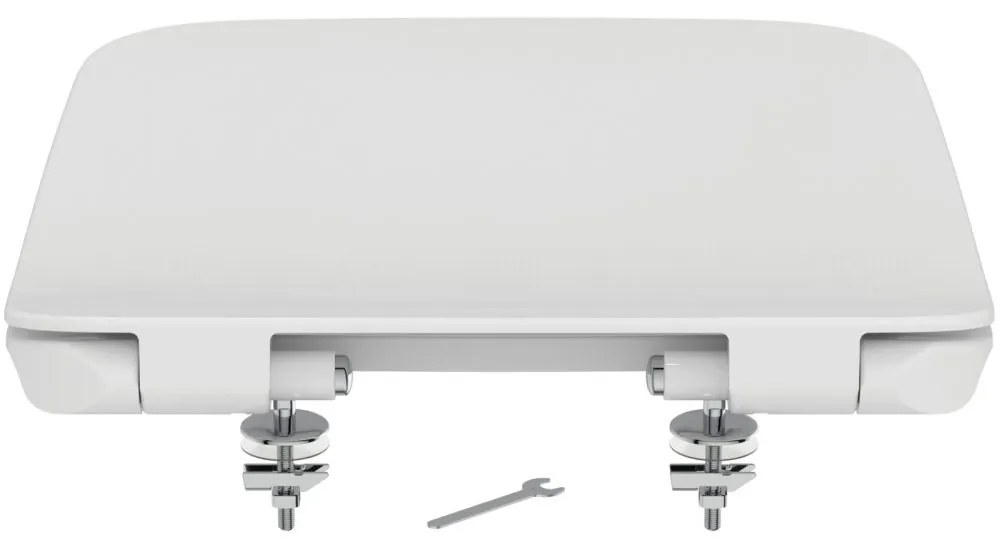 Capac WC ultra plat, Soft-Close, alb