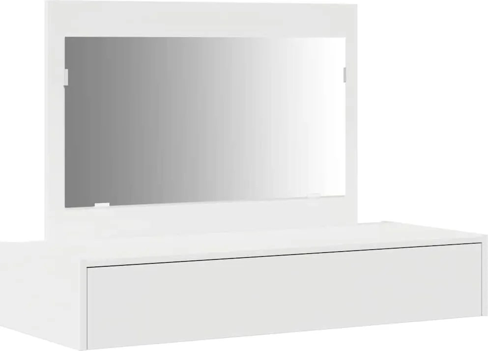 vidaXL Masă de Machiaj cu sertar Alb 100 x 40 x 70 cm Lemn compozit