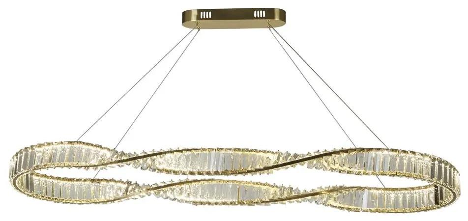 Candelabru LED cristal design lux oval Tier