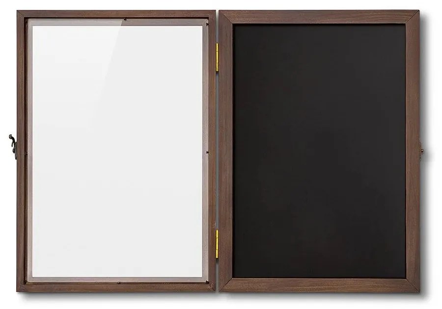 Vitrina magnetica din lemn A3, neagra