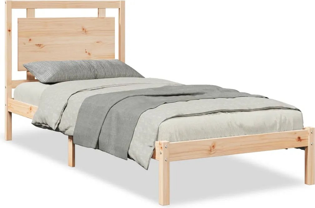 vidaXL Cadru pat foarte lung fără saltea, 100x210 cm, lemn masiv
