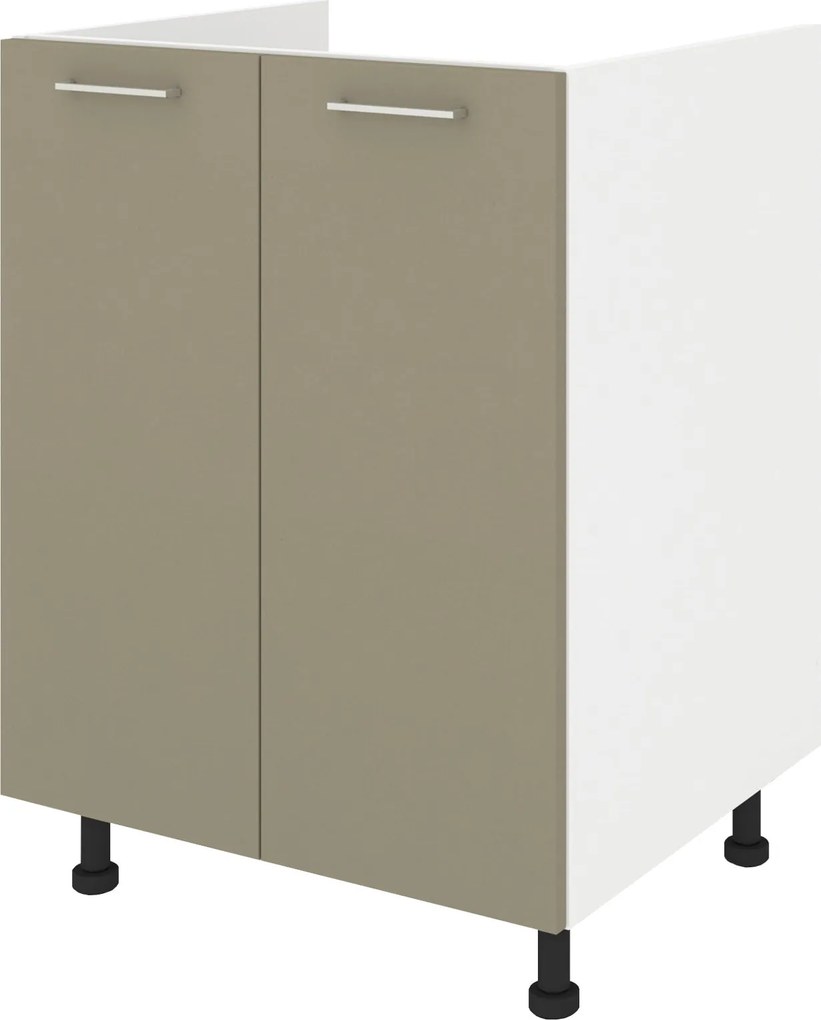 Corp Masca Chiuveta Lecce, 2 Usi, Taupe/Alb, 60 x 50 x 80 cm