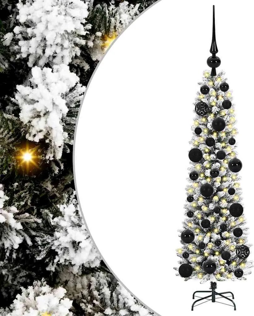 vidaXL Brad de Crăciun artificial Alb 120 cm PVC și metal și plastic