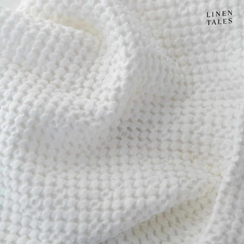 Prosop alb 100x140 cm Honeycomb – Linen Tales