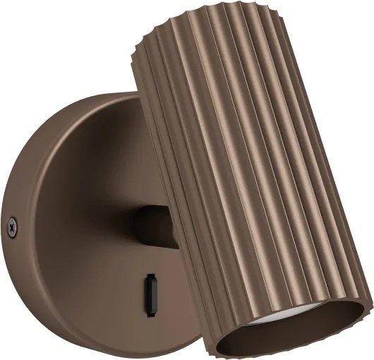 Eglo 902035 - Aplică spot de perete PORTILLO 1xGU10/5W/230V, maro