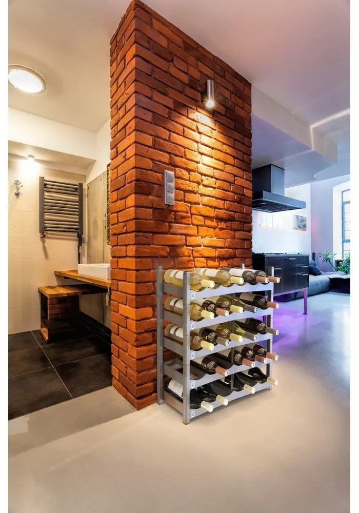 Raft de vin din plastic gri Vario - Rotho