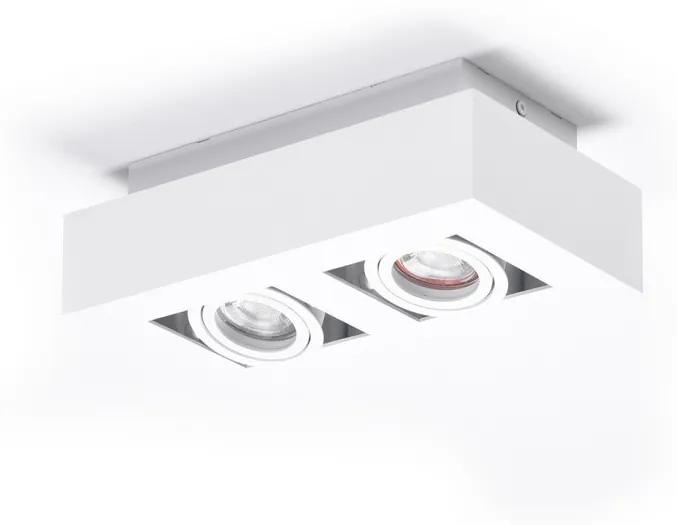 Spot aplicat directionabil de tavan/plafon NIKEA 2 GU10 alb