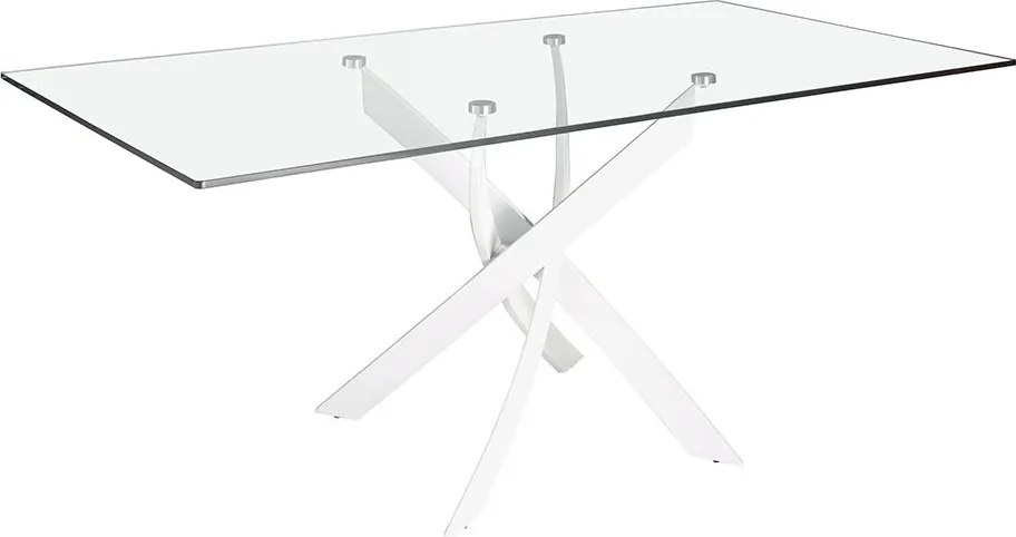 Masa dreptunghiulara design modern Veola alb, 160x95cm