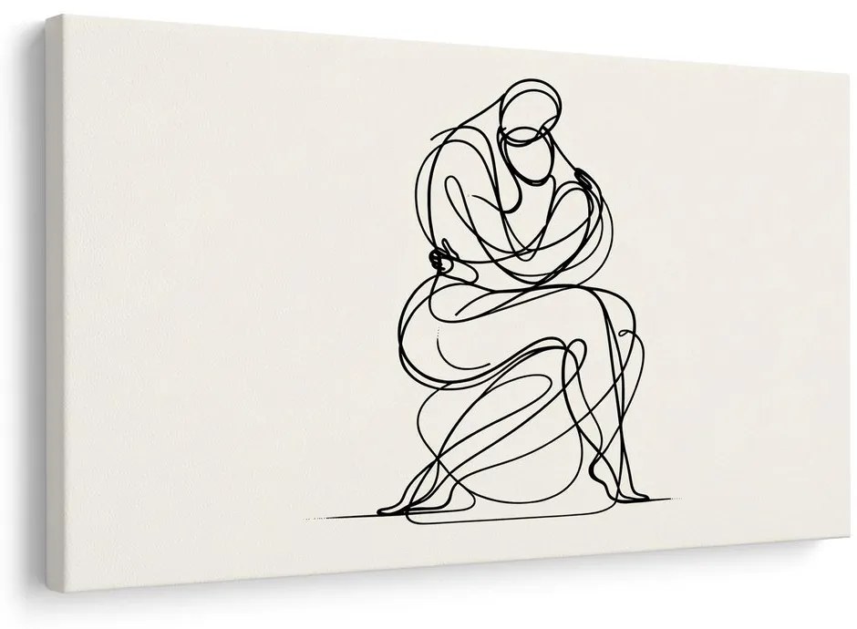 Tablou desen minimalist al unei figuri