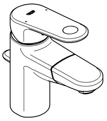 GROHE 33155002 EUROPLUS DN 15 - Baterie pentru lavoar, crom lucios