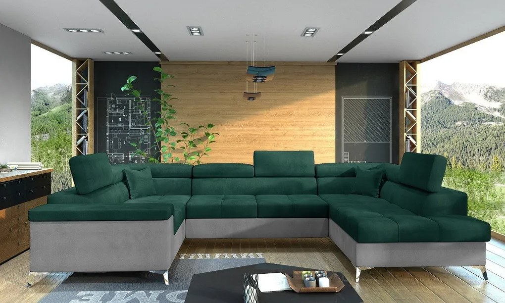 Coltar living extensibil Thiago – L350 x l202 x h90 cm