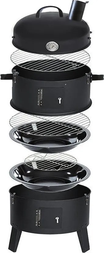 Grătar multifuncțional cu afumătoare Avenberg WURSTMANN