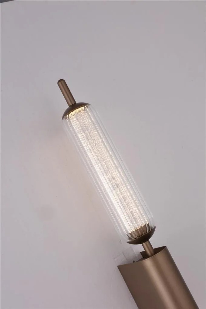 Aplica LED metal latte sticla decorativa Cattail