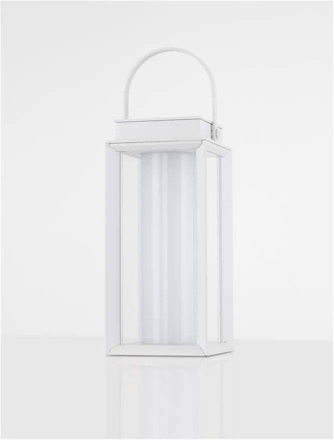Lampa LED solara portabila iluminat exterior decorativ VERHAAL alba