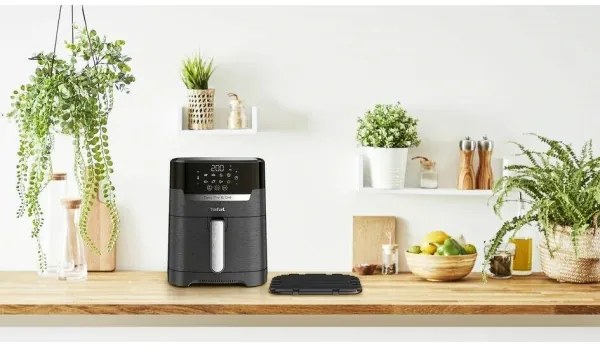 Friteuză cu aer cald 4,2 l EASY FRY&GRILL 2 în 1 1550W/230V negru Tefal