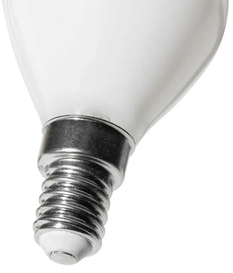 Set van 5 E14 dimbare LED lampen P45 opaal 5W 470 lm 2200K