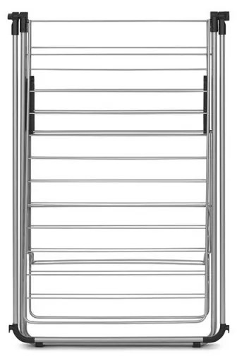 Uscator de rufe Brabantia Hangon 1004172, 25 m, 8 umerase, Blocare copii, Tija suplimentara, Inox