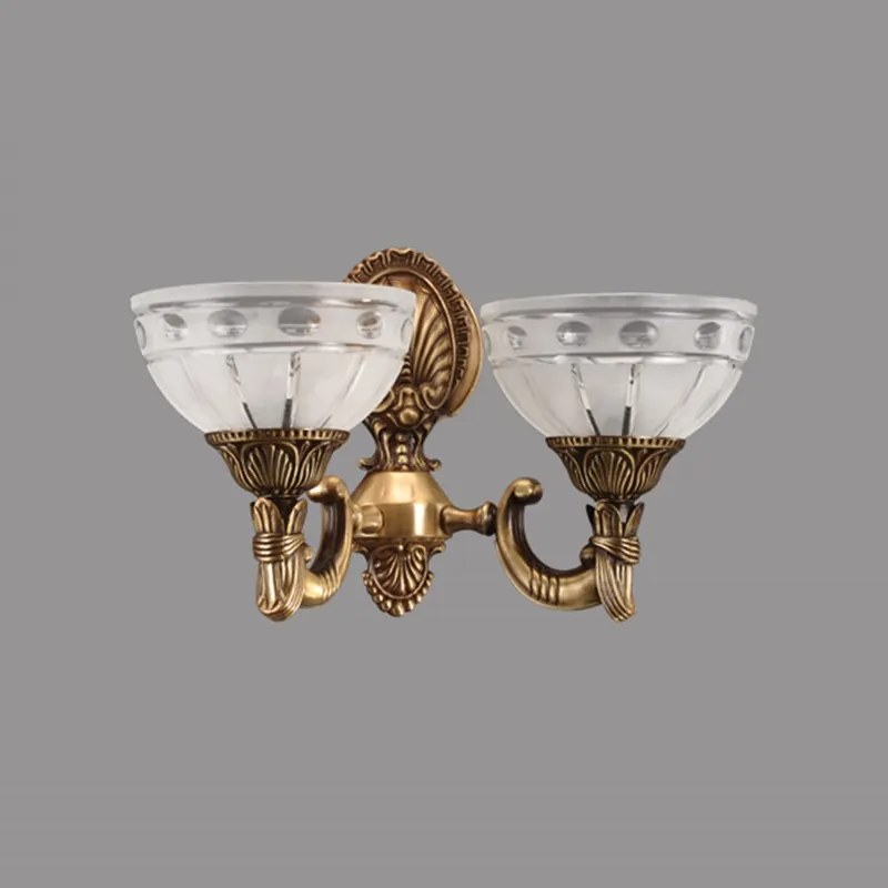 Aplica Ambiente cu 2 Brate, Desing Clasic, Finisaj Bronz Antic - Bussy Lighting 3039-52-29