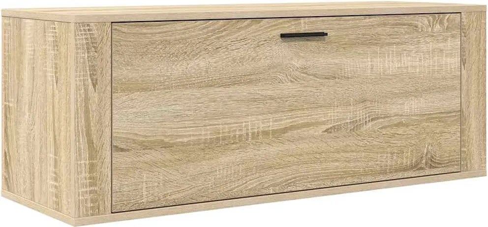 vidaXL Pantofar de perete, stejar sonoma, 100x35x38 cm lemn prelucrat
