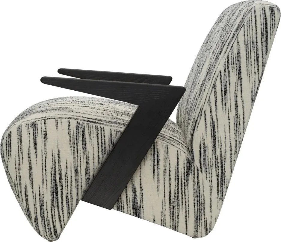 Fotoliu design LUX Venosa, Radiance black and white