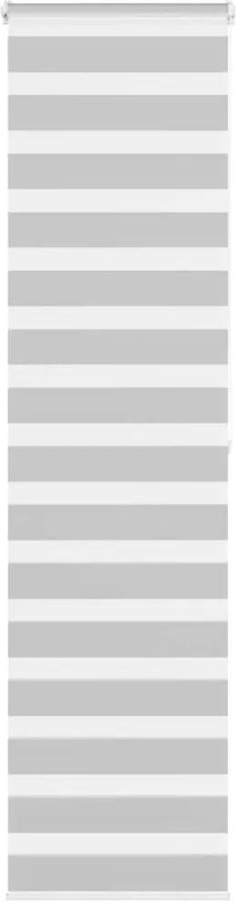 vidaXL Jaluzea tip zebra gri deschis lățime țesătură 50,9 cm poliester